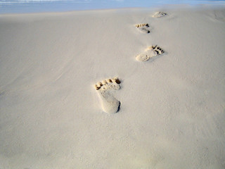 empreintes dans le sable - 3049246