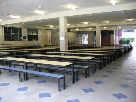 empty school canteen