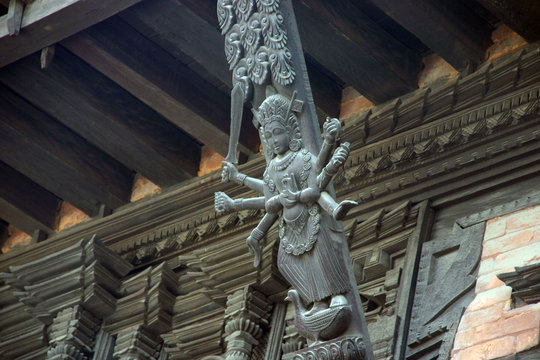 katmandu wooden temple