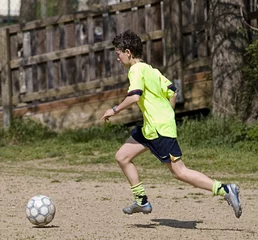 Tableau sur plexiglas Football footballeur  © RomainQuéré