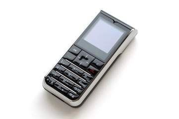 modern mobile phone with white background