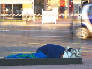 durmiendo en la calle