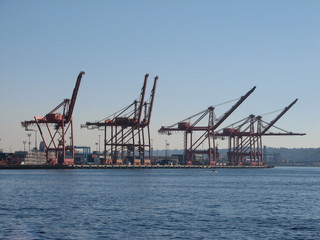 Obraz premium lifting cranes
