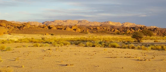 Keuken spatwand met foto fin de journée dans le hoggar © Sahara Nature