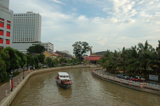 malacca river , malacca , malaysia