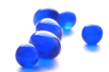 abstract pills in blue color