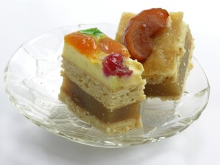 pieces of fruit-cakes