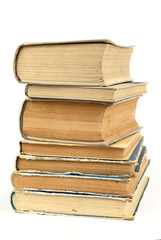 pile of old books