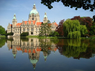 neue rathaus hannover. niedersachsen, Deutschland