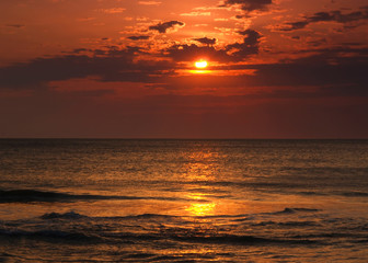 the sunrise at virginia beach