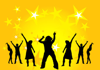 dancing at a party