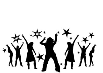 dancing at a party