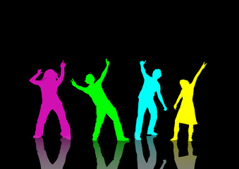 dancing at a party