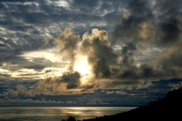 guam dark sunrise