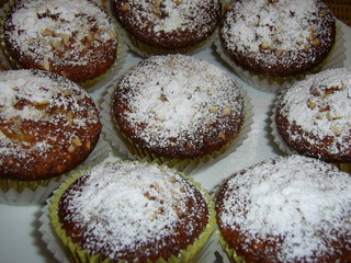 muffins mit puderzucker