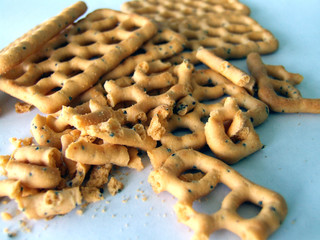 pretzels and crums