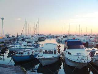 Obraz premium evening harbor 2