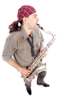 man and sax