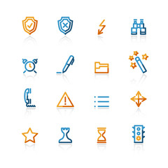 color contour administration icons