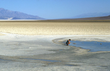 sur un lac sal&eacute;