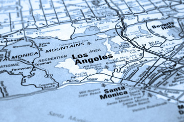 Fototapeta premium map of los angeles