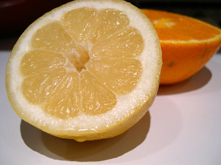 fresco limón y naranja