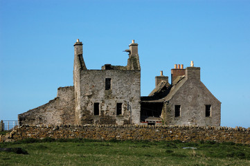 derelict building