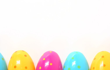 shiny dotted easter eggs