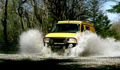 yellow van © Oksana Perkins