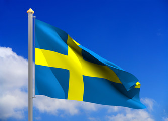 sweden flag (include clipping path)