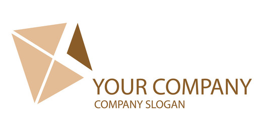 Naklejka premium logo mit dreiecken