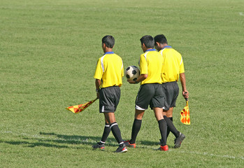 Naklejka premium soccer officials