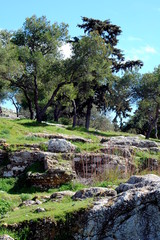 Fototapeta na wymiar starożytne ruiny miasta na Akropolu