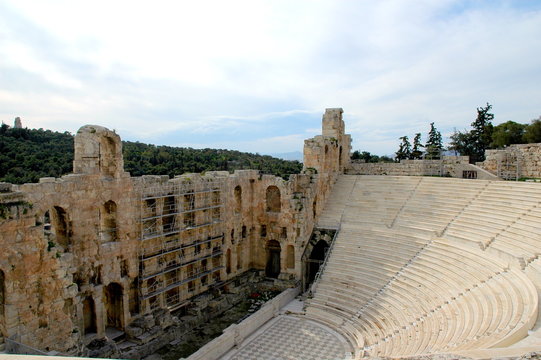 an arena at the acropolis in athens