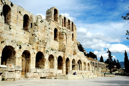 the entrance to the arena at the acropolis