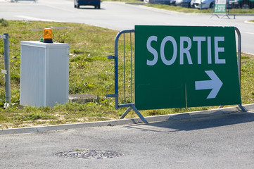 sortie parking