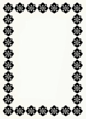 floral boardered background