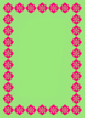 floral boardered background