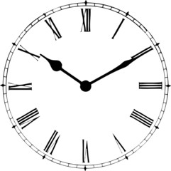 clock face illustration