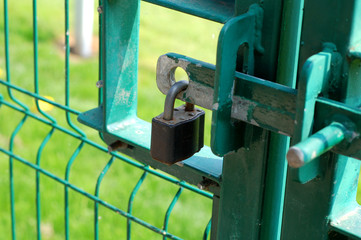 padlocked gate