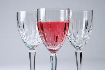 zinfandel and glasses