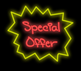 neon signboard - special offer