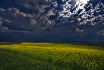 Obraz premium la nuit et la campagne