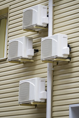air-conditioner on a wall