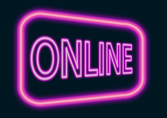 online neon sign