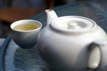 Obraz na płótnie Canvas wyluzowany zielona herbata