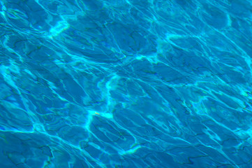 Fototapeta na wymiar blue water in pool