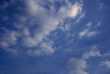 nuages,blanc, ciel bleu,perspective,
