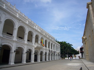 Fototapeta premium palacio de gobierno en cartagena de indias
