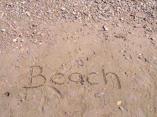 beach sign